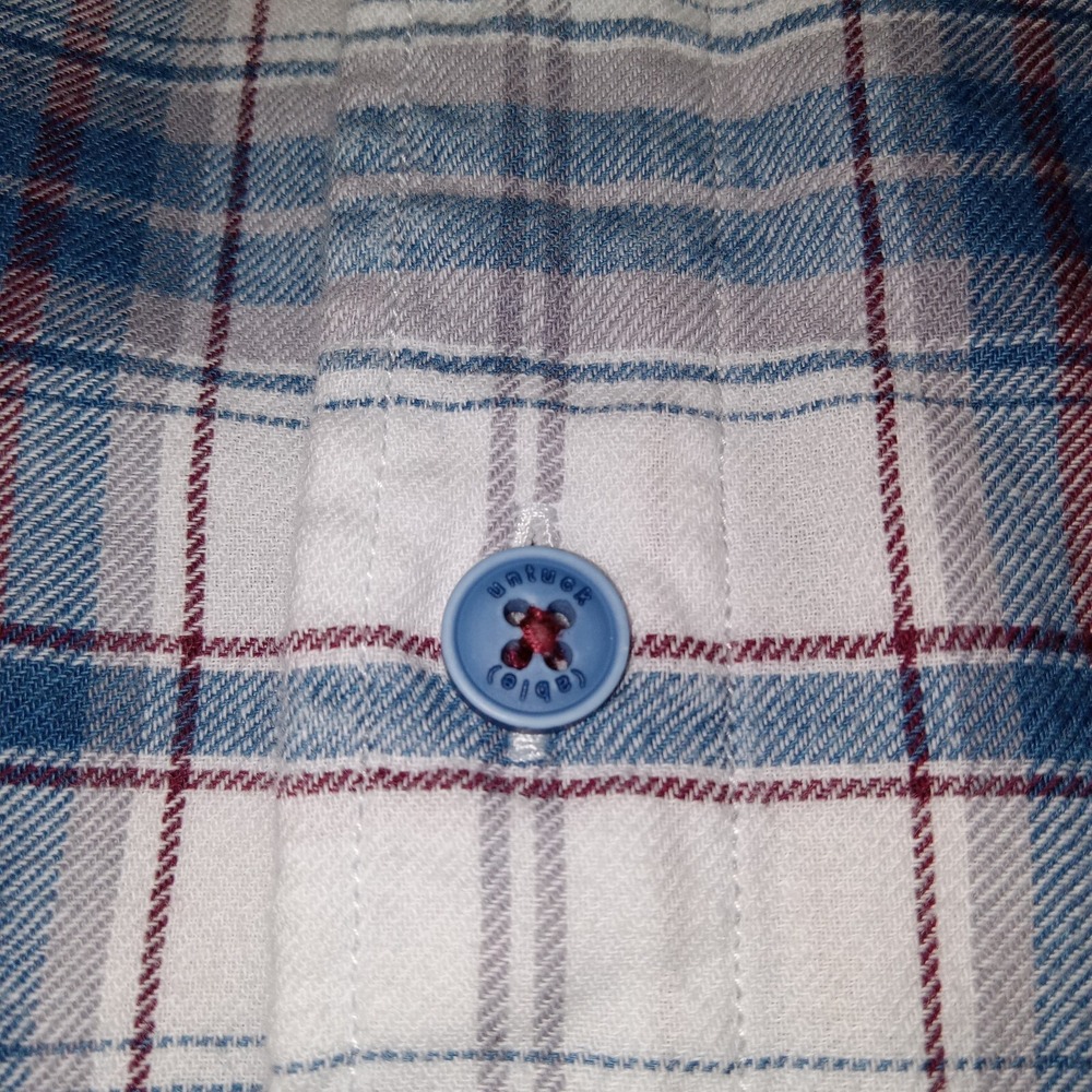 Twillory Men's Medium Long Sleeve Flannel Shirt Blue‎ - Picture 6 of 9